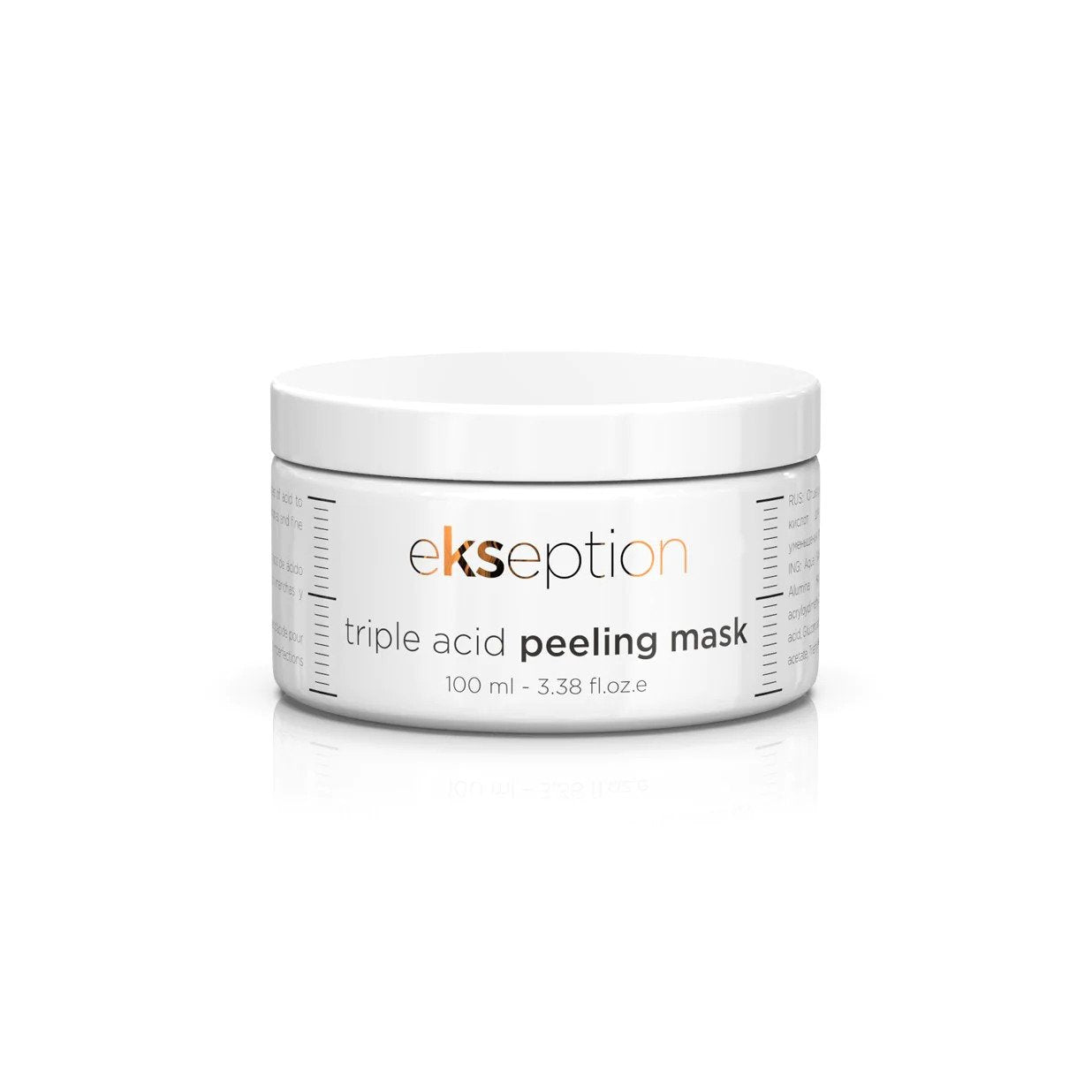 Triple Acid Peeling Mask container, showcasing its powerful exfoliating formula.
