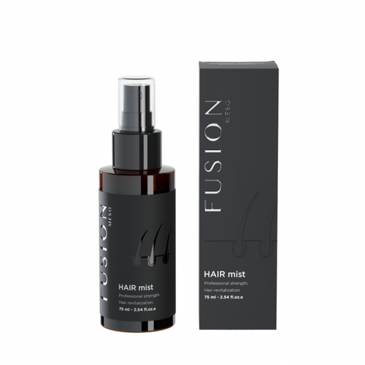 F-HAIR MIST bottle, a scalp revitalizing serum for preventing hair loss and promoting hair regrowth.