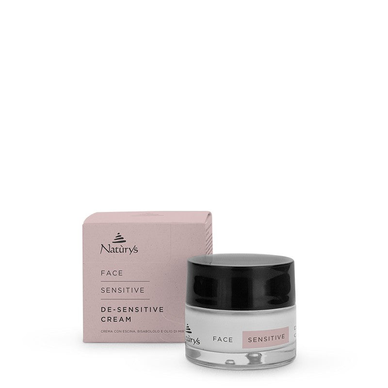 Natùrys De-Sensitive Cream - 50 ml jar for soothing reactive and redness-prone skin