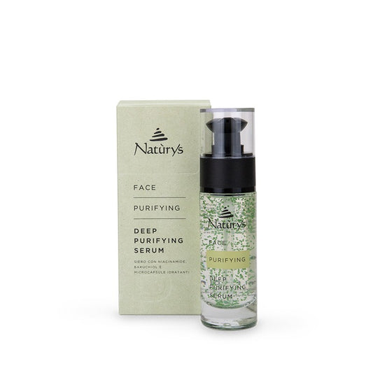 Natùrys Deep Purifying Serum - 30 ml bottle for oily and combination skin care