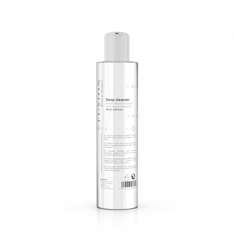 Deep Cleanser Bottle: "Fusion Meso Deep Cleanser - Nourishing Makeup Remover with XS Hyaluronic Acid"