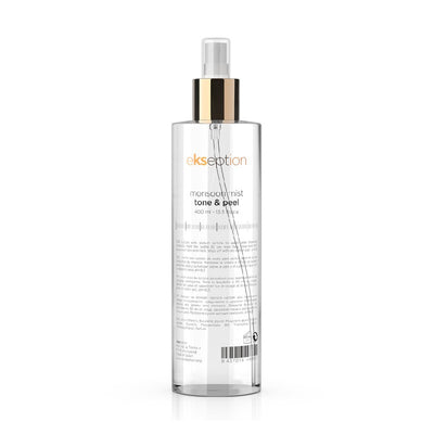 Monsoon Mist Tone & Peel bottle, perfect for pre-treatment skin preparation.