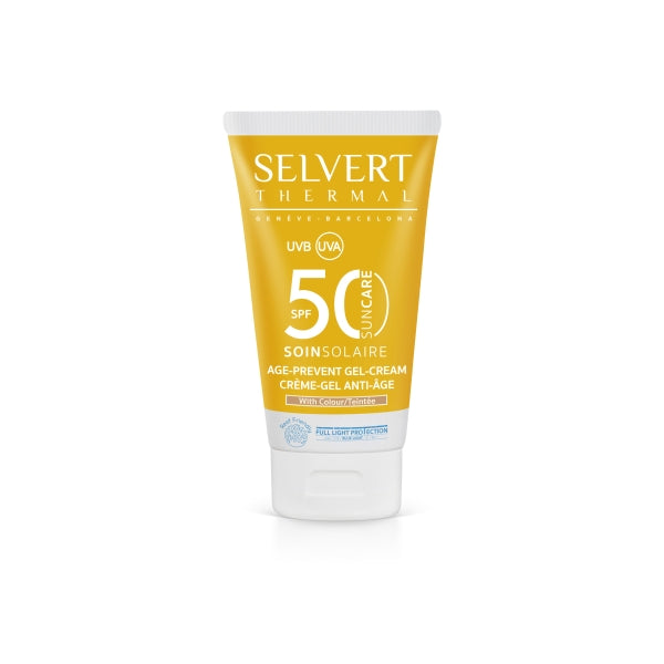 Image of Selvert Thermal Sun Care Age Prevent Tinted Gel-Cream SPF 50