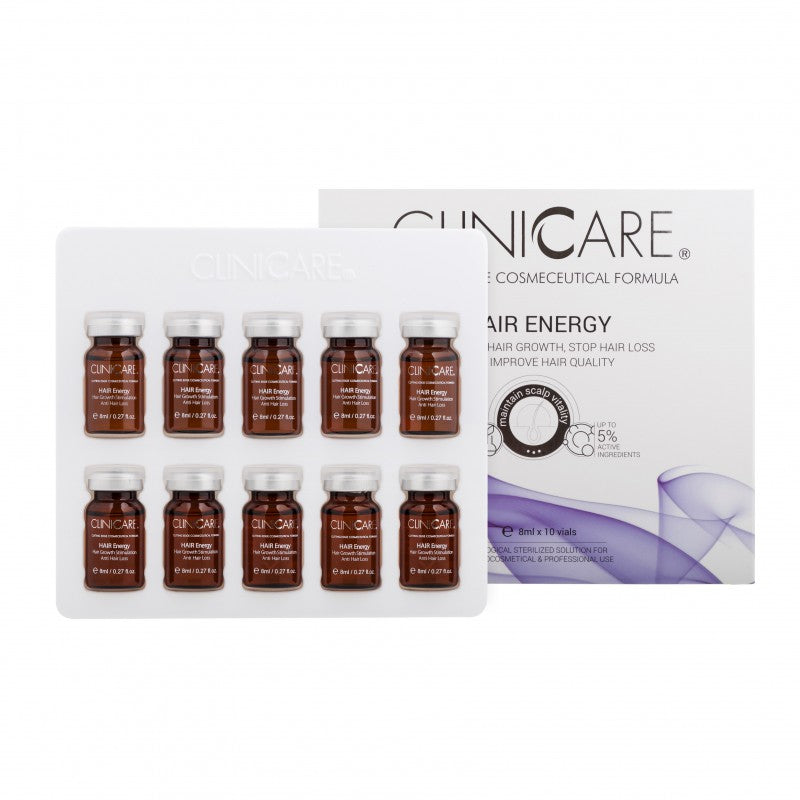 CLINICCARE Hair Energy Mesotherapy Cocktail - Stimulate hair growth, combat hair loss, and enhance quality with powerful, specially designed ingredients.