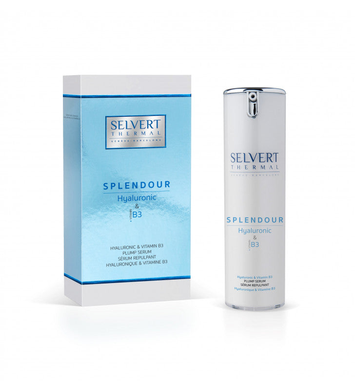 Selvert Splendor Hyaluronic & B3 Plump Serum - 30ml Morning & Night Serum for improved skin elasticity and firmness with Hyaluronic Acid and Vitamin B3.